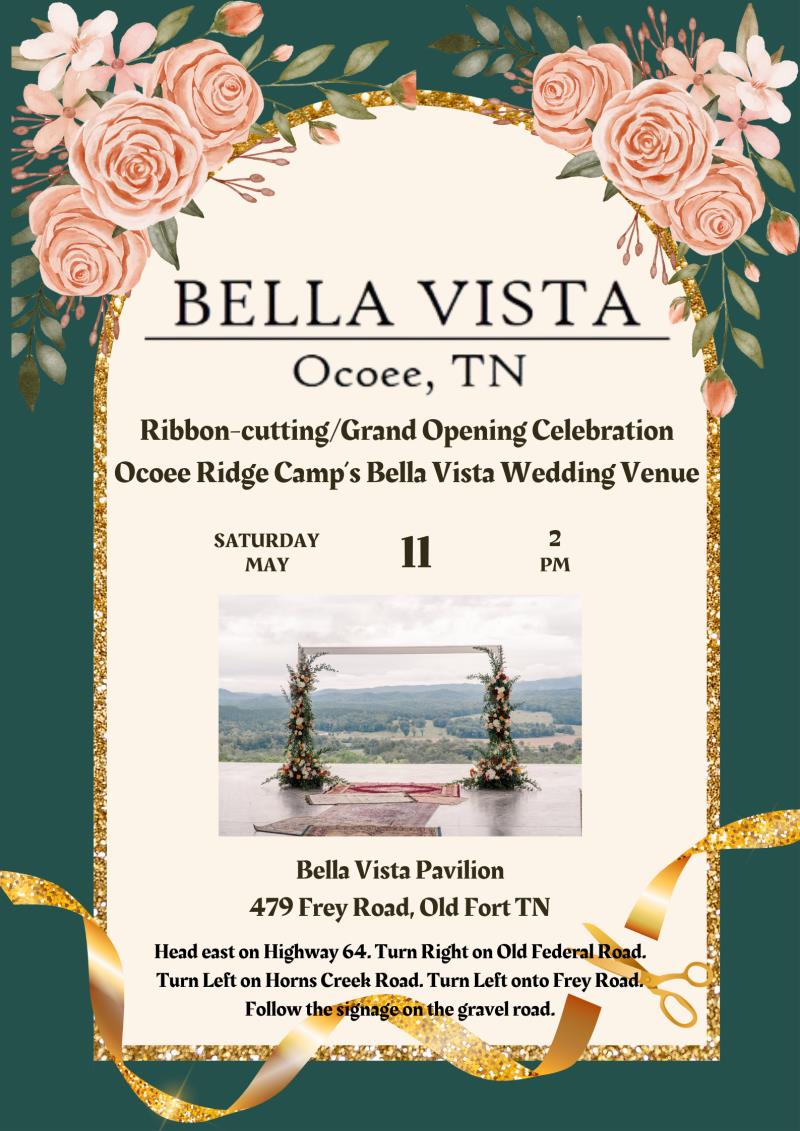 Grand Opening Bella Vista Pavilion at Ocoee Ridge Camp