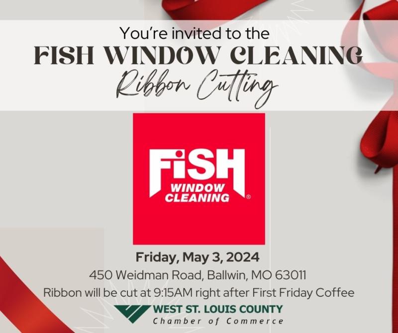 Ribbon Cutting - FISH Window Cleaning