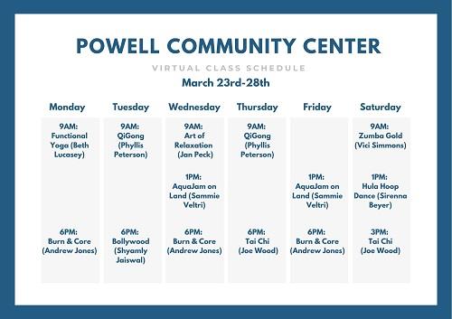 Virtual Classes from Sylvester Powell Community Center